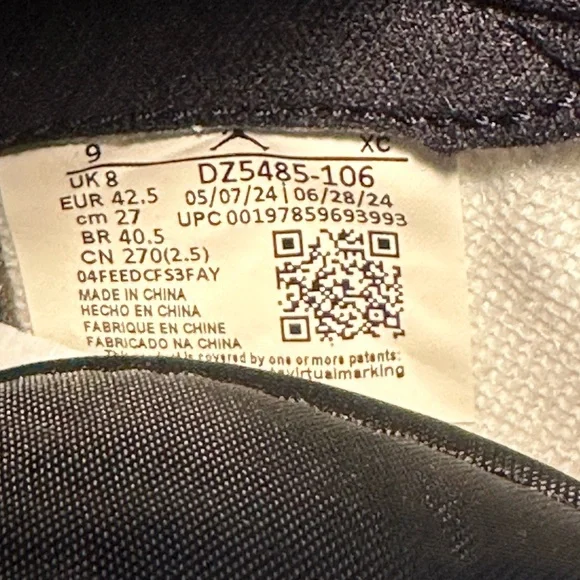 Jordan 1 High ‘Black Toe Reimagined’ Size 9